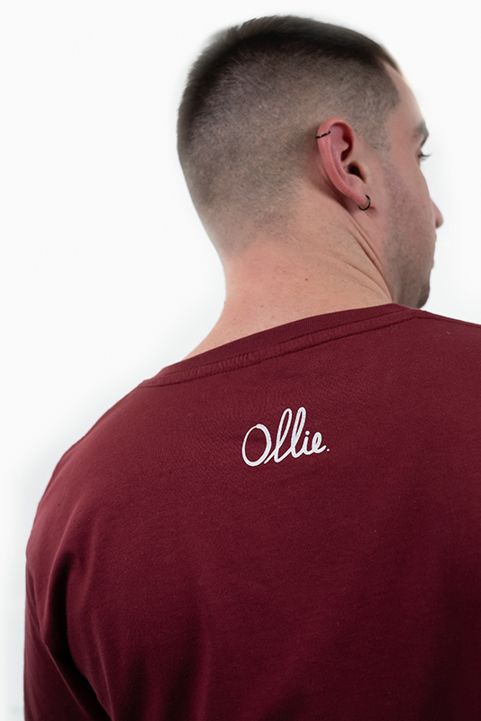 ollie-man-unisex-shirt-burgundy-back